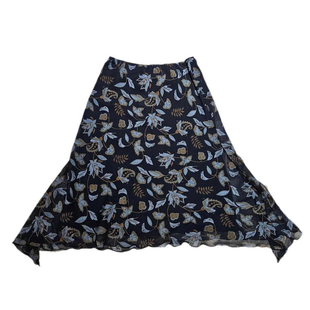 y2k whimsigoth witchy black midi skirt